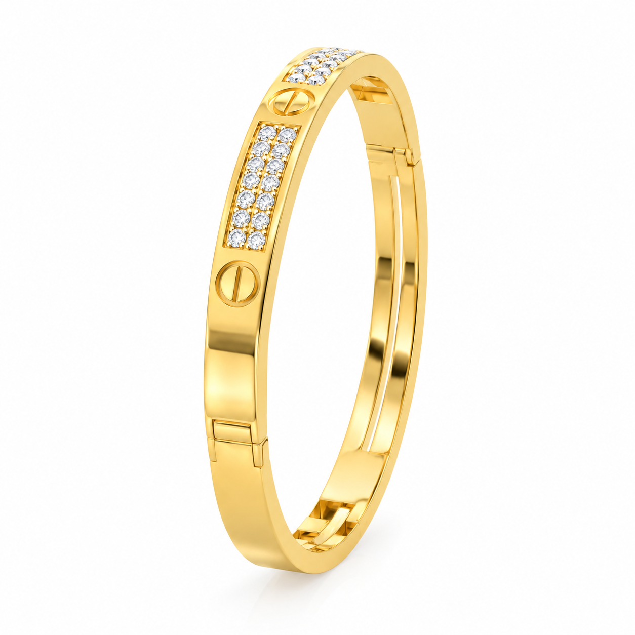 Crystalline Bangle - Gold Plated & Hight Quality