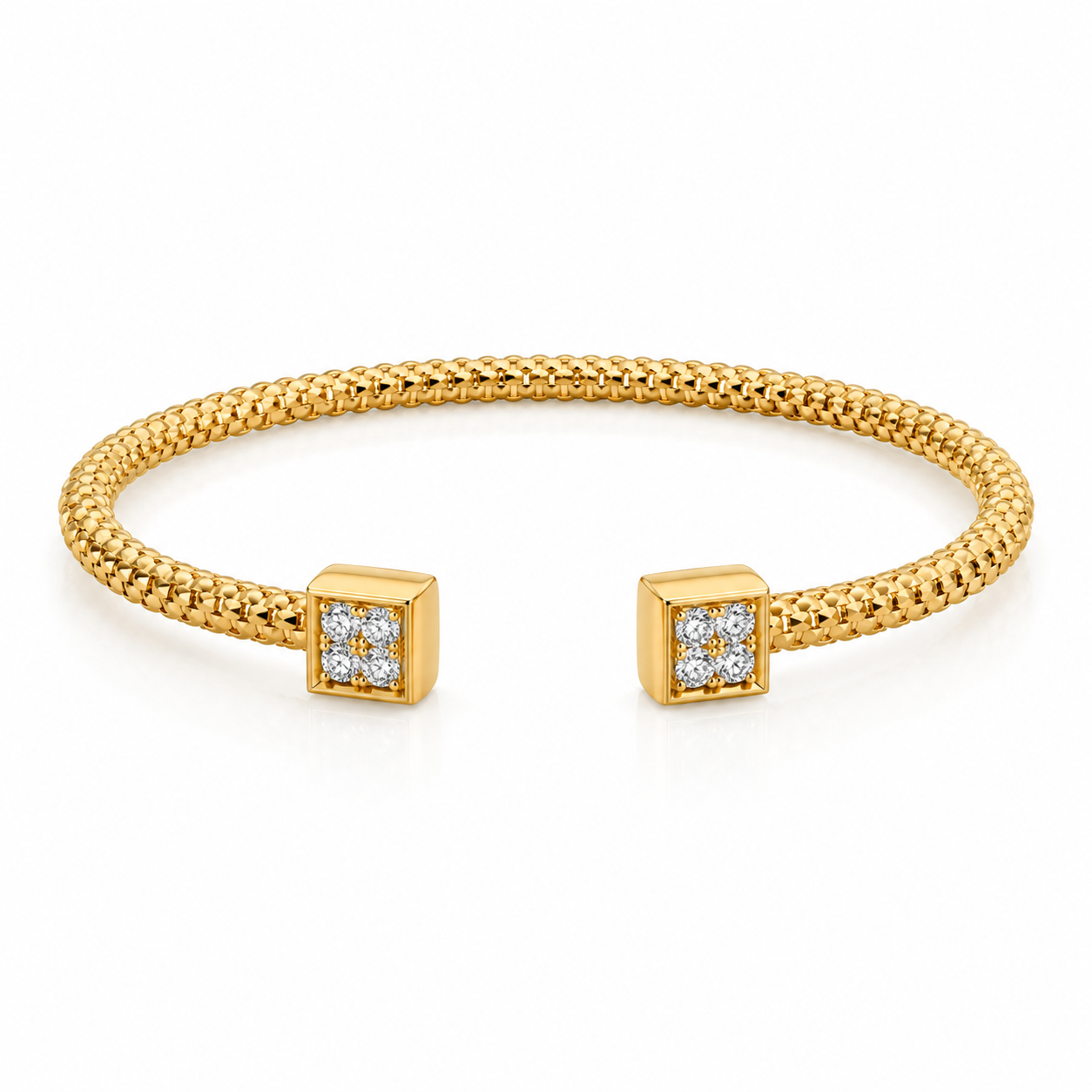 Geometric Bangle | Stainless Stain | Gold Plated & Hight Quality